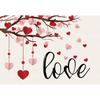 Jogos Americanos para o Dia dos Namorados, Decoração Romântica de Aniversário de Casamento Jogos Americanos de Mesa, Jogos Americanos Personalizados para Decoração de Dia dos Namorados com Isolamento Térmico