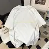 Nova Camiseta Masculina de Manga Curta para o Verão 2026, Tendência Algodão Desen Hasselblad Line, Respirável, Corte Solto, Gola Redonda, Camiseta Casual