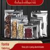 Sacos Semi-Transparentes Ziplock de PE Aluminizado, Sacos Plásticos Selados de Grau Alimentício com Revestimento de Alumínio, Sacos de Embalagem de Alumínio Dourado em Estoque