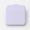 Acero Inoxidable Espejo Pequeño Plegable Portátil Espejo Estudiantil de Dormitorio Espejo de Mano Espejo de Maquillaje de Doble Cara Mini Espejo Redondo Pequeño