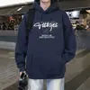 Moletom pesado de puxar para homens, novo modelo outono e inverno 2026, blusa de manga longa plus size, jaqueta solta estilo high street americano ins