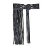 Falda Punk Transfronteriza Súper Larga con Flecos Oscilantes Sello de Cintura para Mujer Cinturón Ancho de Remaches de Moda con Hebilla Negra Negro