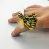 Comercio Exterior Joyería Personalizada Hip-Hop Cabeza de Dragón Calavera Anillo para Cigarrillos Anillo Abierto para Hombres Joyería Exagerada Punk Venta al por Mayor