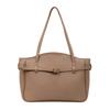 Bolsa Retro de Alta Qualidade Grande Capacidade para Mulheres 2025 Yozhi Nova Bolsa de Ombro Casual Simples Bolsa Tote para Trabalho e Dia a Dia