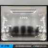 Adesivo de Logotipo Gradiente Fosco para Vidro de Escritório da Empresa Película de Privacidade para Vidro Personalizada Translúcida mas Não Transparente