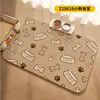 Tapete de alimentação para cães e gatos estilo cartoon, à prova de respingos e fácil de limpar, transfronteiriço; tapete de mesa adorável para animais de estimação de terra de diatomáceas; etiquetagem gratuita e dropshipping disponíveis