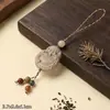 Colar Pingente Lanyard Chaveiro Colar Pingente Colar de Contas He Xiang Pingente Wenwan Incenso Medicinal Etiqueta para Pendurar Marca He Xiang Ping An