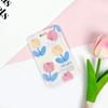 Soporte de Tarjeta Deslizable Anti-Pérdida con Dibujos Animados para Estudiantes, Tarjeta de Campus, Bolsa para Tarjeta de Comida, Ins para Hombres y Mujeres, Cubierta Protectora de Tarjeta con Flores, Producto de Exportación en Stock