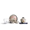 Firestone Rojo Caramelo Ocho Caballos Viaje Juego de Té Cerámica Hogar Portátil Viaje Kung Fu Juego de Té Taza para Preparar Té Rápido