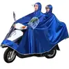 Hombres y Mujeres Adultos Ciclismo Mayor Grosor Individual y Doble Integrado Scooter Eléctrico Capa de Lluvia Impermeable Coche con Batería Scooter Eléctrico