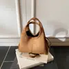 2026 Início da Primavera Novo Estilo Bolsa de Mão Ombro Transversal Saco Saco de Balde Bolsa de Mão Ombro de Nicho Retrô
