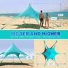 Tienda de Playa de Seis Patas Toldo de Licra Portátil Protector Solar de una Pieza Anti-ultravioleta Pesca en la Playa Parasol Varilla de Aluminio