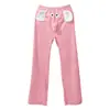 Conjunto de Pijama Fofo e Divertido de Elefante Squeaky com Calça de Veludo Mínk para Casal Masculino e Feminino Outono e Inverno Desenho Animado