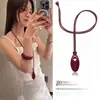 Collar Retro de Estrella de Mar para Chica Hot Cadena Larga para Suéter Estilo Vacacional Collar Plateado Escarchado Estilo Marino Colgante de Estrella