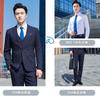 Traje del mismo estilo para hombre y mujer Vestido de temperamento Traje a rayas Traje de negocios Ropa de trabajo de gerente bancario Herramientas de venta