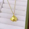 Método Antigo Igual da Loja de Ouro 999 Ouro de Areia Pingente Auspicioso de Elefantinho Nova Chinoiserie Acessórios DIY Duradouros Acessórios de Joias