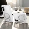 Adecuado para funda de teléfono Samsung ZFold8, con un soporte magnético giratorio, una sensación similar a la piel y protección contra caídas.; Funda protectora ZFold8 Ultra