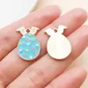 Día de Pascua Huevo Sorpresa Lindo Conejo Colgante de Aleación Pulsera DIY Llavero Accesorios para Pendientes