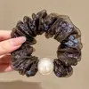 Otoño Invierno Estilo Coreano Cuadros Lazo para el Pelo de Intestino Grande Mujer 2026 Nuevo Gama Alta Súper Grande Cuerda para Moño Flor en la Cabeza Accesorios para el Cabello