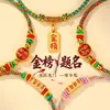 Pulseira feita à mão finamente tecida para o Festival do Barco-Dragão, corda de mão "Sucesso na Lista Dourada", cordão de cinco cores "Passe em Todas as Provas", corda colorida, artigos de atacado para o Festival do Barco-Dragão