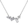 Ol Collar Versátil Nuevo de Plata de Ley S925 para Mujer, Incrustado de Circonita Geométrica, Diseño de Moda y Único, Cadena para Clavícula de Mujer Fábrica