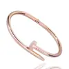 Pulsera de Uñas Estilo Europeo y Americano para Mujer, Pulsera Ajustable de Acero de Titanio, Simple y Versátil, Pulsera Abierta de Moda y Elegante