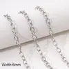 Corrente de aço inoxidável cruz plana coração corrente O pulseira colar DIY feito à mão kit de material acessório de joia atacado