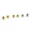 Pacote de 18K contas de cobre de cor dourada contas soltas contas de cerveja contas ocas contas de buraco grande contas de metal DIY contas de cobre material de pulseira