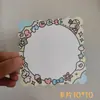 10x 10cm cartão quadrado de verso cartão material diy acessórios embalagem display cartão de papelão para live verso do cartão papel de verso do cartão