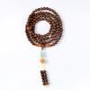 Cuentas de rosario de sándalo verde multicírculo de mano naturales Jade Dongling colgante de calabaza pequeña pulseras de sándalo dorado para hombres y mujeres Venta al por mayor