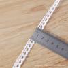 Encaje de algodón de fábrica al por mayor beige DIY accesorios de encaje hechos a mano ropa textil para el hogar encaje punto