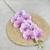 27 cores, nova orquídea impressa em 3D com 9 cabeças, flor artificial, para decoração de casamento e casa, atacado
