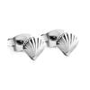 Aretes de Concha Nuevos Europeos y Americanos Ins, Simples, Modernos, Versátiles, Diseño Nicho, Aretes de Acero Inoxidable Transfronterizos