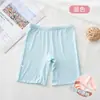 Pantalones de Seguridad para Niñas Ropa Interior Dos en uno Verano Delgado Seda de Hielo Transpirable Leggings Anti-luz para Niños Niñas Cinco Puntos