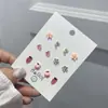 Lindos pendientes de botón con pasador de plata S925 para mujer, pendientes dulces de chica popular en internet, pendientes de botón de perla, pendientes pequeños mini al por mayor