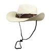 Sombrero de Paja Vaquero Denim Occidental para Hombre Verano Vintage Protección Solar Sombrero de Jazz Sombrero para el Sol Vacaciones de Mujer Sombrero de Paja con Visera