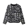 Comercio Exterior 2025 Primavera Nuevo Estilo Europeo y Americano Transfronterizo Tops de Casa para Mujer Chaquetas de Algodón con Estampado de Animales