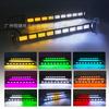 Luz de barra multifunción de color mágico control remoto por APP lámpara de advertencia de flash cambiante de color uno a dos luz estroboscópica LED para coche