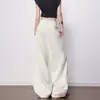 Jeans Casuales Marrón Mocha para Mujer, Nuevo Estilo Primavera 2026, Cubre Cadera, Holgados, Caídos, Pantalones de Pierna Ancha Largos hasta el Suelo