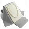 Bolsa portátil de tela arrugada para exhibición de viajes, almacenamiento de joyas, soporte de exhibición para collares de perlas, bolsa de colección de collares anti-enredos