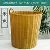 Cesta para ropa sucia, cesta para la colada del hogar, cesta de plástico de ratán para ropa sucia, cubo para juguetes, cesta de baño con marco tejido, plegable