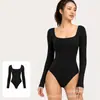Mono de Yoga Otoño 2026 para Mujer de Manga Larga con Soporte Lumbar, Levanta Glúteos, Control de Abdomen, Body de Fitness Ajustable