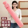 Bolsa de Agua Caliente de Tira Larga de PVC Transfronteriza Peluche Extra Grande Calentador de Manos Bolsa de Agua Antiexplosión para Aplicar en el Abdomen Calentador de Cama para Estudiantes Calentador Corporal