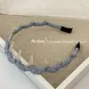 Nuevo Aro para el Cabello de Tela de Lunares Estilo Coreano Dientes Antideslizantes Sello para el Cabello Todo Combinación Lavar la Cara Usando Diadema de Moda