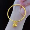 Pulsera de dos generaciones heredada latón dorado de Vietnam pulido en oro pulsera de Loto Red Social en vivo con joyería al por mayor
