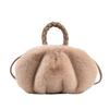 2023 nova bolsa de coelho simples bolsa plissada de abóbora bolsa de mão bolsa de veludo de pelúcia bolsa de celular bolsa de mão fofa
