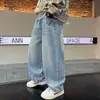Pantalones vaqueros de primavera para niños 2025, nuevos pantalones para niños, primavera y otoño, pantalones de primavera para niños de talla mediana y grande, elegantes y a la moda.