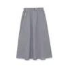 Falda Midi de Cuadros Pequeños Elástica Elegante para Mujer Estilo Europeo y Americano Transfronterizo Moda Nueva 2026 Venta al por Mayor 5029063