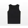 Regata Masculina Sem Mangas com Fio Grosso Preto, Camiseta de Verão de Secagem Rápida para Realçar Músculos, Camiseta Esportiva Fitness Estilo Americano