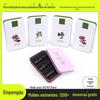 Personalizado quadrado cor cortadores de unhas folha de flandres caixa de armazenamento manicure ferramenta set céu e terra cobrir unha arquivo caixa de ferro